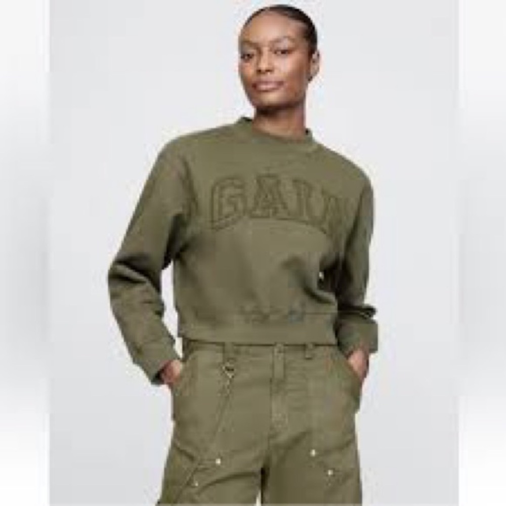 GAP x Cult Gaia Olive Green Sweatshirt